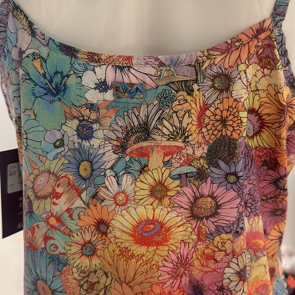 NWT RVCA printed slip dress - Picture 3 of 6